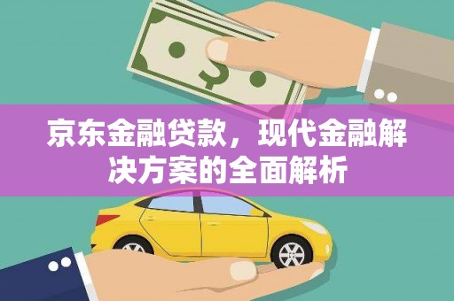 临泉京东金融贷款，现代金融解决方案的全面解析