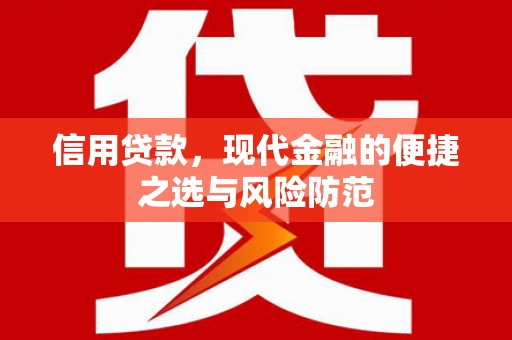 临泉信用贷款，现代金融的便捷之选与风险防范