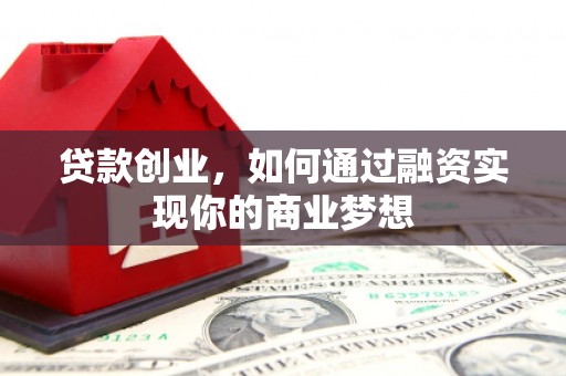 临泉贷款创业，如何通过融资实现你的商业梦想